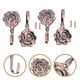 thumbnail image 4 of RomaMX 4Sets Rose Flower Curtina Compañera de cortina de hierro Cortina de hierro Holla de cortinas antiguas, 4 of 7