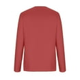 thumbnail image 5 of UPPADA Women's Basic Crewneck Sweatshirts Long Sleeve Drop Shoulder Shirts Casual Fall Clothes for Teens Watermelon Red,XXXXXL, 5 of 5
