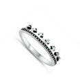 thumbnail image 4 of Thin Cross Crown Ring .925 Sterling Silver Band Jewelry Female Male Unisex Size 8, 4 of 4