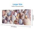 thumbnail image 3 of Xecao Sea Shells for Mouse Pad - Waterproof Extended Contour Mouse Mat, Large Gaming Mousepad Laptop Keyboard Mat with Non-Slip Rubber Base, 3 of 8