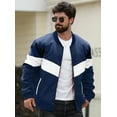 thumbnail image 5 of Fexilor Men's Bomber Jacket Casual Zipper Coat with Pockets Winter Windproof Jacket, 5 of 7