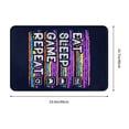 thumbnail image 3 of DouZhe Doormat Non-Slip Washable Floor Mat, Indoor Area Rug Eat Sleep Game Repeat Gaming Design Pattern Carpet, 24x16 inches, 3 of 7