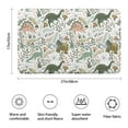 thumbnail image 3 of Colorful Dinosaurs Floral Pattern Bathroom Rugs Mat,Non Slip Microfiber Bathroom Rug,Rubber Backing,Soft Bathroom Mats for Bathroom Floor,Tub and Shower,17x27in(43x68cm), 3 of 5