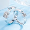 thumbnail image 3 of Jumpingount Anillo de Metal portátil en forma de corazón reemplazo decorativo anticorrosivo brillante compromiso de boda anillos de extremo abierto Ropa, zapatos y accesorios Miscelánea Mujeres Jumpingount AP015387-01, 3 of 6