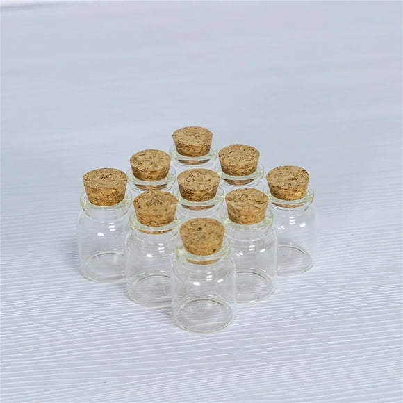 Empty Mini Bottle With Cork Stopper 15ml Glass Jars Idea For Wedding Small Wishing Bottles ! Mugs for Painting Bulk