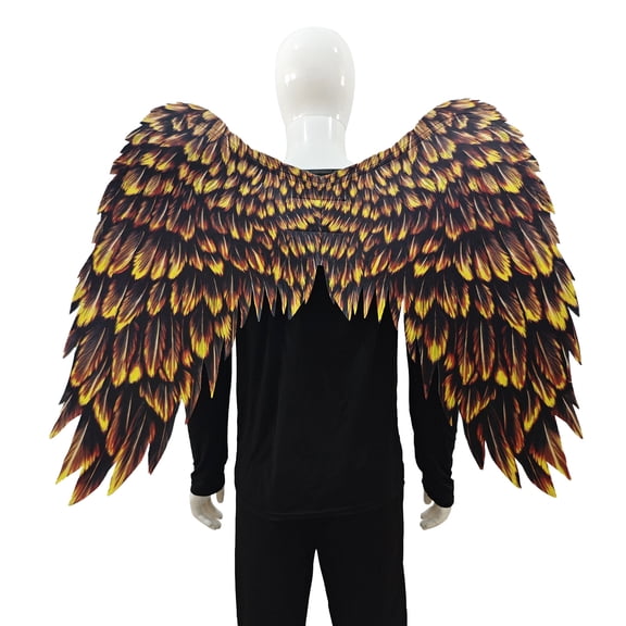 Angel Wings Costume Accessories, Realistic Non-Woven Fabric Wings for Cosplay, Halloween Feather Wing for Men Women