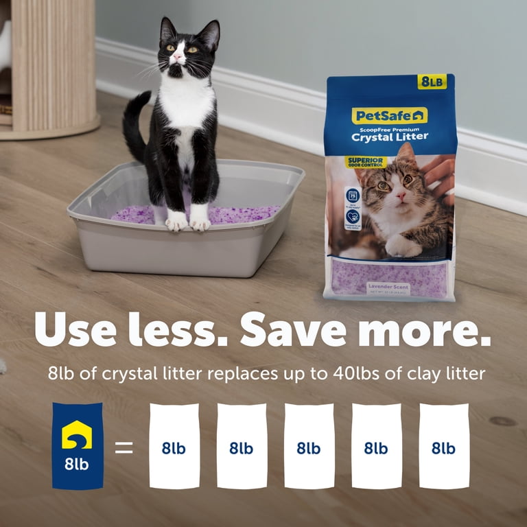 Premium Crystal Cat Litter, Lavender Scent, 3-Pack photo 2