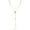 Gold-20", variant on Jewelry 14K Rose Gold Plated Sterling Silver Dainty Rosary Lariat Necklace for Women, Womens Necklaces