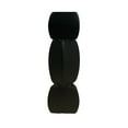 thumbnail image 1 of Jarrón con forma de raíz de loto, ingenioso jarrón decorativo de cerámica de color puro para sala de estar, dormitorio, oficina, negro, grande, 1 of 13