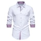 thumbnail image 1 of pstuiky camisa de manga larga para hombre, Camisa vaquera informal de manga larga con cuello abatible y bolsillo abotonado para hombre camisetas de hombre m, 1 of 8