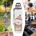 thumbnail image 7 of Bear Scarf Hat Sports Water Bottle Portable Travel Mug 32oz BPA Free Leak Proof Straw Transparent Tritan for Gym Yoga Cycling Camping, 7 of 7