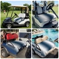 thumbnail image 6 of Golf Cart Seat Covers for 2 Seater,Ombre Dark Blue Microfiber Cart Seat Towel Blanket,Gradient White Abstract Minimalist Stripe Absorbent NonSlip Bench Seats Protector for Golf Course 51"x31", 6 of 9