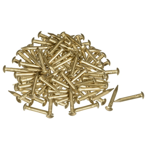 Uxcell Small Tiny Brass Nails for DIY Pictures Wooden Boxes Household Accessories 2x15mm
