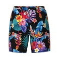 thumbnail image 5 of Rocae Tropical Palm Leaves for Men's Swim Trunks Quick Dry With Two Side Pockets and One Lined Patch PocketSmall, 5 of 9