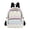 Pastel Colored Chevron, variant on Mini Backpack Purse for Women Quilted Casual Daypack Small Travel Shoulder Bag, Blooming Cosmos Flower Field