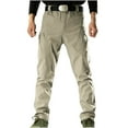 thumbnail image 2 of JXMVOJ Gear Men's Hiking Tactical Pants Lightweight Cotton Outdoor Military Combat Cargo Trousers Cargo Trousers Work Wear Combat Cargo Pocket Full Pants, 2 of 9