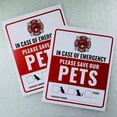 thumbnail image 3 of Pet Emergency Rescue Decal, 10 x 13 cm, Fire Safety Alert Sticker for Home, 2-Pack, 3 of 5