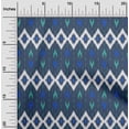 thumbnail image 2 of oneOone Cotton Poplin Dark Navy Blue Fabric Ikat Sewing Fabric By The Yard Printed Diy Clothing Sewing Supplies 42 Inch Wide, 2 of 4