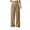 Khaki, variant on Odbmxy Straight-Leg Pants Women Full High Waist Plus Size Womens Trousers Loose Black Dressy Business Solid Formal Pants,XXL
