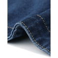 thumbnail image 6 of DARING DIVA Women's Plus Long Sleeve Button Down Jean Jackets 1X Dark Blue, 6 of 6