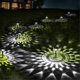 thumbnail image 2 of Solar Lights Outdoor Waterproof 8 Pack, Faster Charge Solar Lights for Outside with Vibrant Mandala Pattern White Light, 2 of 5
