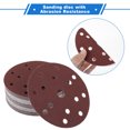 thumbnail image 3 of Unique Bargains 50 Pcs Sanding Discs, 6" 15 Hole 120 Grit Durability Aluminum Oxide Paper Base Red, 3 of 7