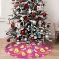 thumbnail image 5 of Yiaed Green Avocado Print Christmas Tree Skirt , Tree SkirtsTree Mat for Christmas Winter Holiday Indoor Decorations-36", 5 of 7