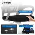 thumbnail image 5 of CL.HPAHKL Ergonomic Desk Chair, Mid-Back Mesh Office Chair with Wheels, Rolling Swivel Computer Task Chair for Home Office, Fixed Armrests, Tilt & Height Adjustable, Black, 5 of 7