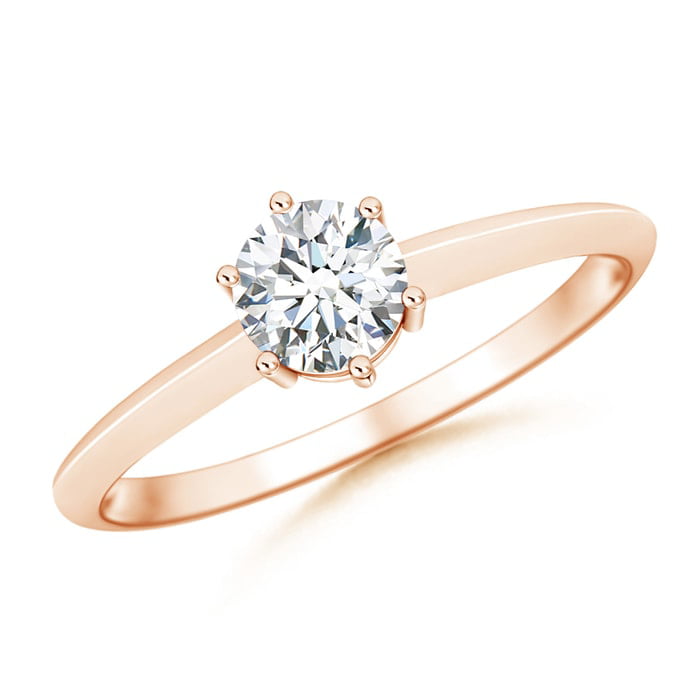 Fashion Solitaire Engagement Ring Silver Plated 18K RADIANCE Style Sizes 5-9.5 