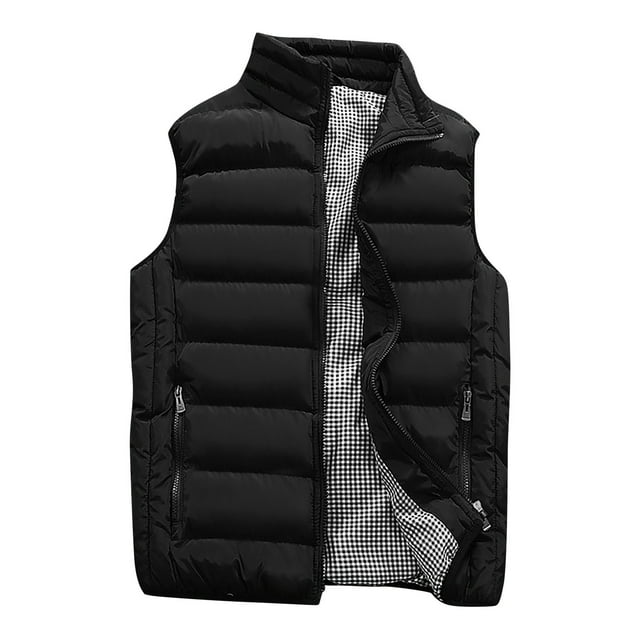 Hombres Otoño Invierno Abrigo Chaleco de algodón acolchado Cálido con capucha Chaleco grueso Tops Chaqueta Fridja qr1028