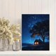 thumbnail image 2 of Qisvanset 12x16 Inch Minimalist Christmas Nativity Canvas Wall Art, Silent Night Religious Holiday Decor, 2 of 8