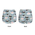 thumbnail image 3 of Balery Swan Princess On Lake Pantalones cortos deportivos para mujer con forro y dos bolsillos, elásticos, para entrenamiento, gimnasio, yoga-X-Large, 3 of 7