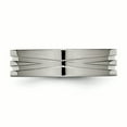 thumbnail image 4 of Titanium Grooved 6mm Polished Band Size 7, 4 of 7