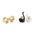 thumbnail image 6 of 3 Piece Furniture Handle Swan Statue Bowknot Pull Brass Material for Kitchen Drawer Living Room Decor, 6 of 8