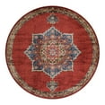 thumbnail image 3 of Unique Loom Utopia Collection Area Rug - Helios (8' Round Burgundy/Blue), 3 of 7