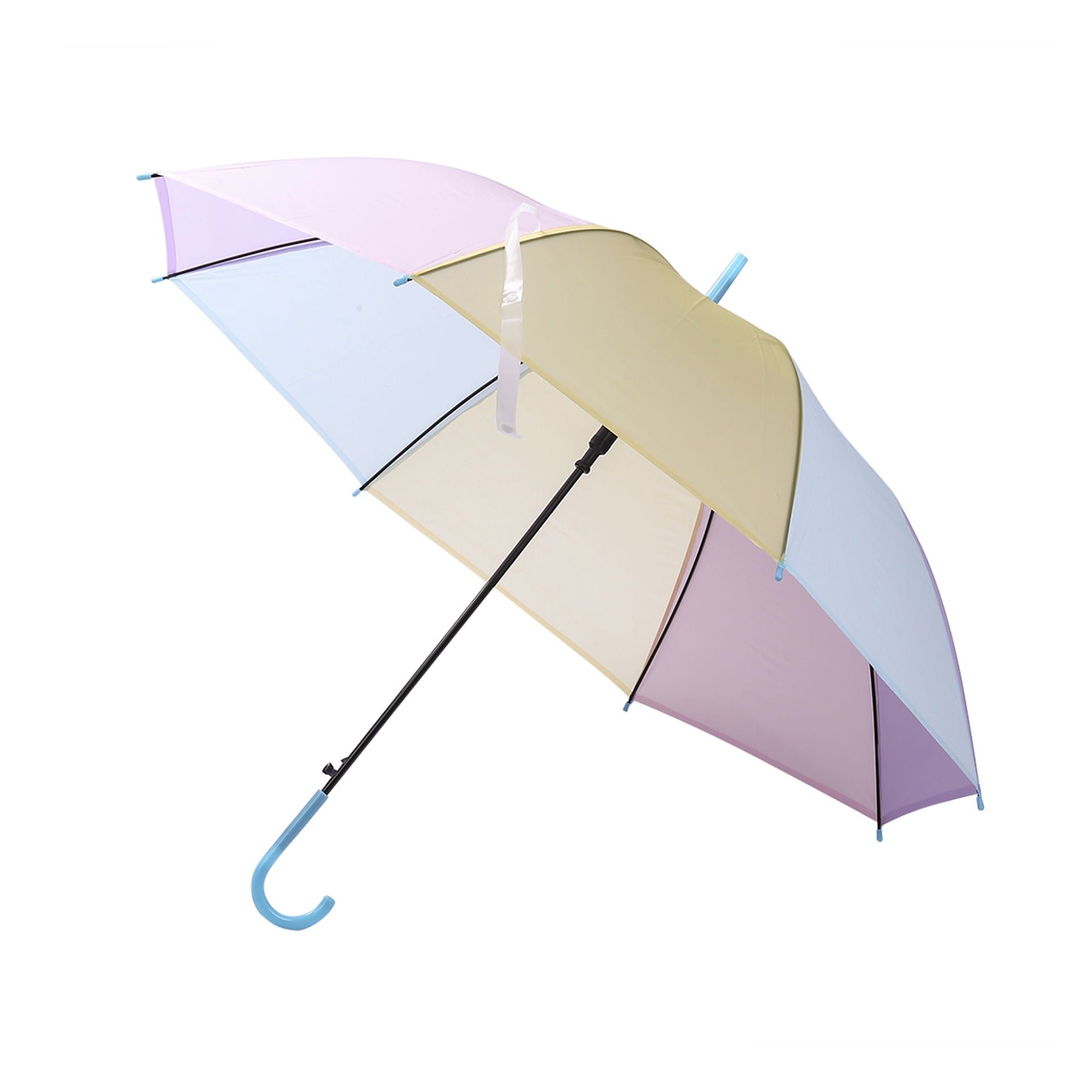Diconna - Diconna Small Clear Transparent Automatic Rain Umbrella PVC Dome Wedding Umbrella