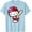 Light Blue, variant on Hello Kitty Baseball Cute DTG Print Unisex T-Shirt,White Color,Size L