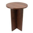 thumbnail image 2 of Petite Table Ronde, Petite Table d'Appoint Ronde en Bois Massif Petite Table Ronde Petite Table Ronde en Bois Créée avec Maîtrise, 2 of 12