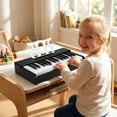thumbnail image 2 of Costway 30 Keys Kids Piano Keyboard with Removable Music Stand, One-key Start Function Black, 2 of 10