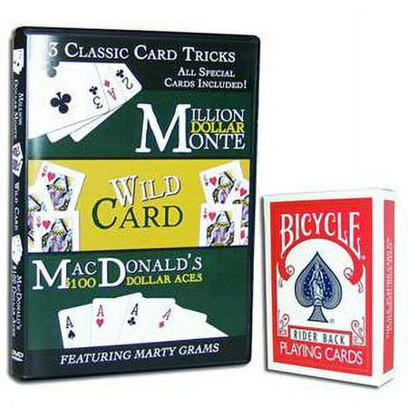 Essential Gaffed Bicycle Deck w/bonus DVD 3 Classic Card Tricks
