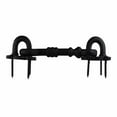 thumbnail image 4 of Renovators Supply Black Wrought Iron Cabin Hook Eye 5.5" Large Decorative Privacy Hook Latches for Kitchen Cabinet Window Sliding Barn or Shed Door Locks w/Screws Pack of 6, 4 of 12