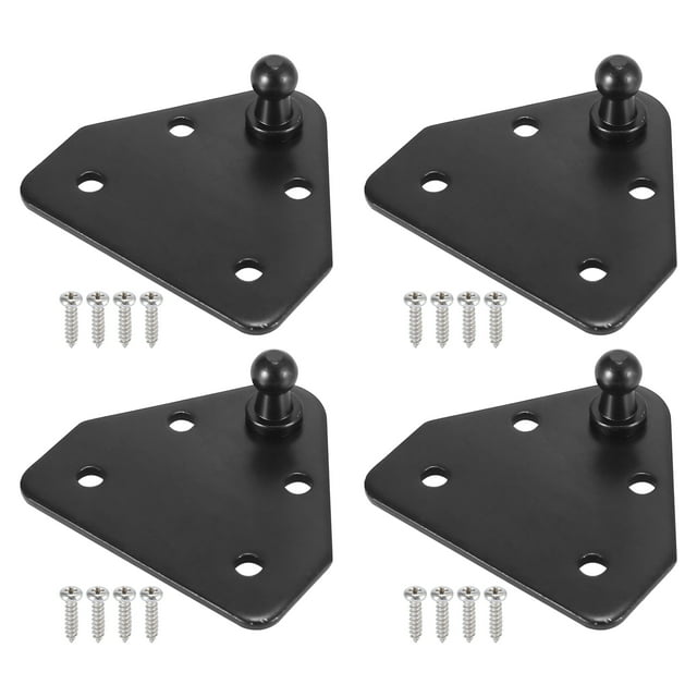 Unique Bargains 4 Set Vehicle Ball Studs Mounting Brackets for Gas Struts Shocks 64x58x21mm