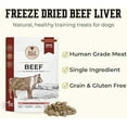 thumbnail image 2 of Bully Bunches Freeze Dried Beef Liver (100g) - Human Grade, 2 of 2