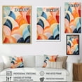 thumbnail image 4 of Designart "Symmetrical Pastels in the World of Hard-Edge II" Abstract Floater Framed Wall Decor, 4 of 7