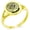 Gold, variant on Stainless Steel Day of the Dead Rose Calavera Minimalist Oval Top Polished Statement Signet Ring