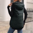thumbnail image 4 of Fmbrln Puffer Vest for Women Full Zip Up Sleeveless Lightweight Quilted Hooded Jackets Fall Winter Fashion Down Coat with Pockets, 4 of 9