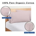 thumbnail image 4 of ROYALE LINENS 300 Thread Count 100% Long Staple Combed Cotton Pillowcases Set of 2, Standard Bed Pillow Cover, 20"x26", Ultra Soft, Breathable, Cool & Crisp Percale (Std, Lavender), 4 of 9