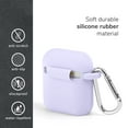 thumbnail image 4 of GMYLE Silicone Protective Shockproof Earbuds Case Cover Skin with Keychain Kit Set Compatible for Apple AirPods 1 & 2 (Lavender Purple), 4 of 8