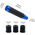 thumbnail image 2 of Tall Shift Knob Car Long Shifting Head Replace Weighted Gear Stick Shifter Knob Extension Fit Most Manual Automatic Transmission Vehicle, Blue, 2 of 14