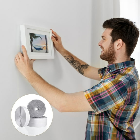 LEORX Self Adhesive Tape Picture Tape White 2Pcs for DIY Crafts